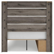 Graystorm Brown Gray Full Panel Storage Bed - PCB2405B16