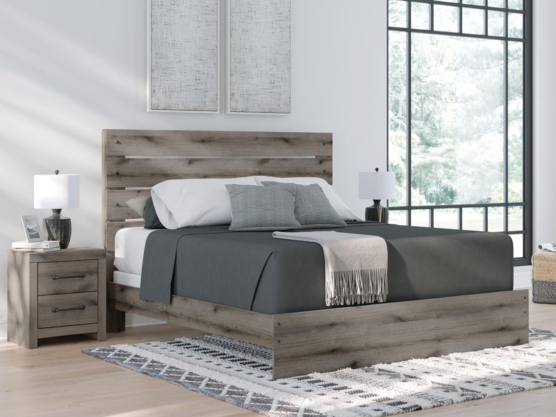Graystorm Brown Gray King Panel Bed - PCB2405B8
