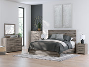 Graystorm Brown Gray King Panel Bed - PCB2405B8