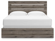 Graystorm Brown Gray King Panel Bed - PCB2405B8