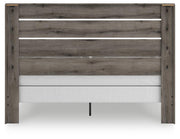 Graystorm Brown Gray King Panel Bed - PCB2405B8