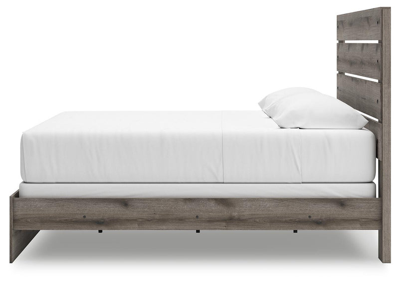 Graystorm Brown Gray King Panel Bed - PCB2405B8