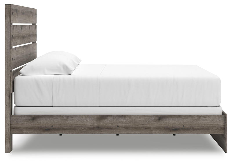 Graystorm Brown Gray King Panel Bed - PCB2405B8