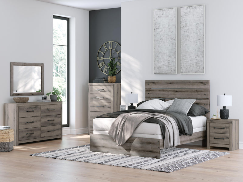 Graystorm Brown Gray Queen Panel Bed - PCB2405B2