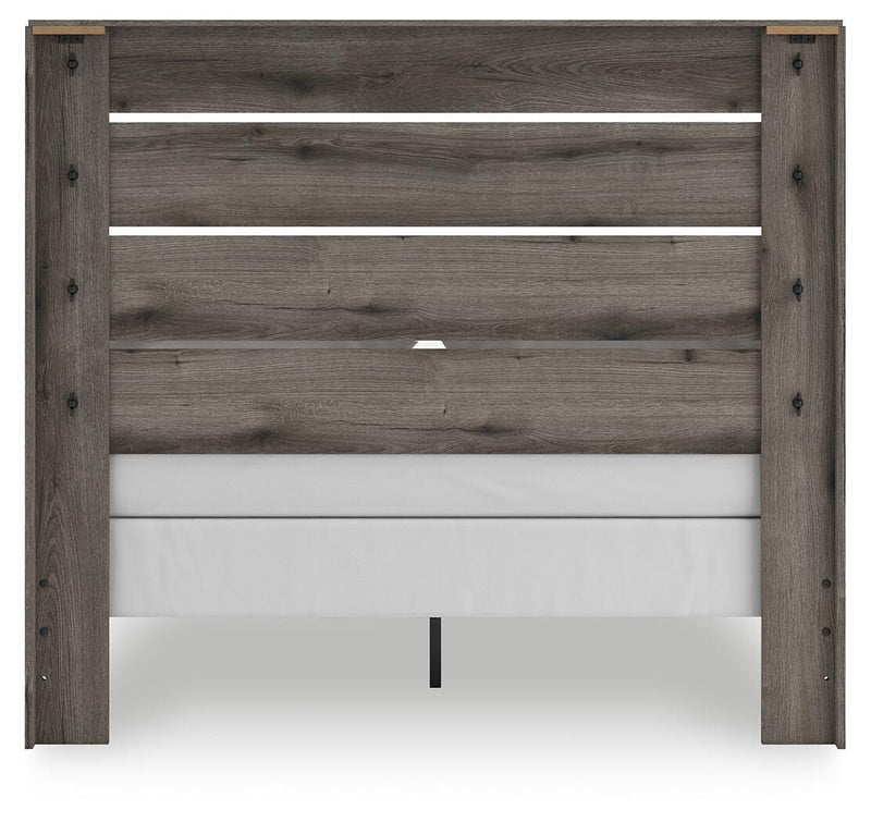 Graystorm Brown Gray Queen Panel Bed - PCB2405B2