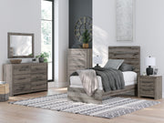 Graystorm Brown Gray Twin Panel Bed - PCB2405B12