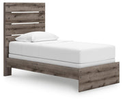 Graystorm Brown Gray Twin Panel Bed - PCB2405B12