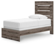 Graystorm Brown Gray Twin Panel Bed - PCB2405B12