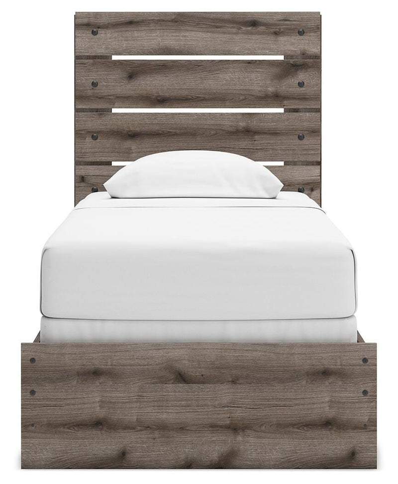 Graystorm Brown Gray Twin Panel Bed - PCB2405B12
