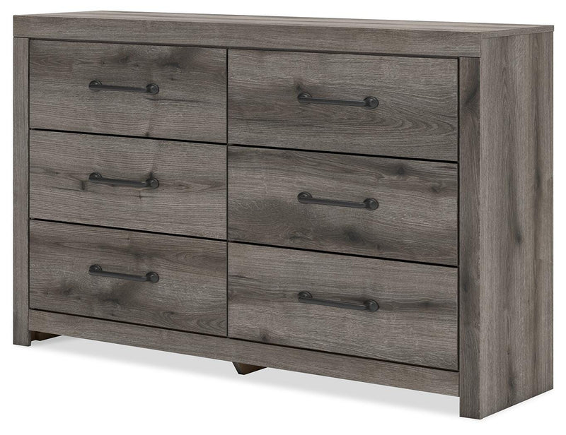 Graystorm Full Panel Bed and Dresser in Brown Gray - PKG021346
