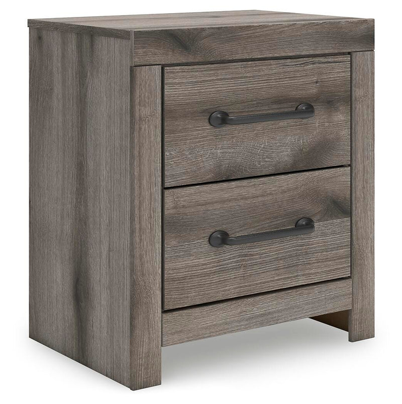 Graystorm Full Panel Bed, Dresser and Nightstand in Brown Gray - PKG021347