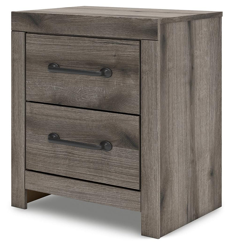 Graystorm Full Panel Bed, Dresser and Nightstand in Brown Gray - PKG021347