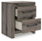 Graystorm Full Panel Bed, Dresser, Mirror and 2 Nightstands in Brown Gray - PKG021341