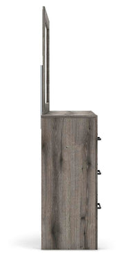 Graystorm Full Panel Bed, Dresser, Mirror, Chest and Nightstand in Brown Gray - PKG021345