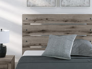 Graystorm Full Panel Bed with Storage, Dresser and Nightstand in Brown Gray - PKG021394