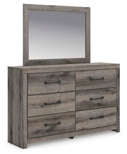 Graystorm Full Panel Bed with Storage, Dresser, Mirror, Chest and Nightstand in Brown Gray - PKG021392