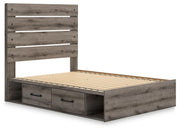 Graystorm Full Panel Storage Bed and Dresser in Brown Gray - PKG021377