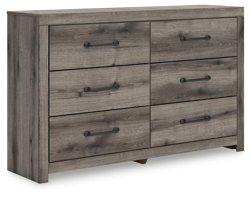 Graystorm Full Panel Storage Bed and Dresser in Brown Gray - PKG021377
