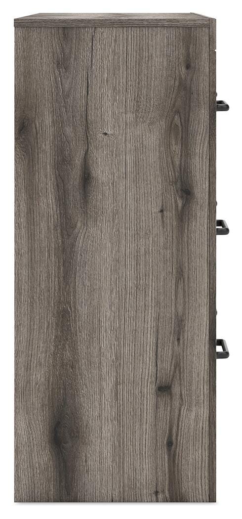 Graystorm Full Panel Storage Bed and Dresser in Brown Gray - PKG021377