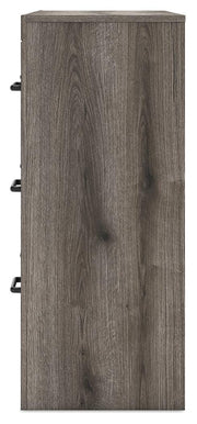 Graystorm Full Panel Storage Bed and Dresser in Brown Gray - PKG021377