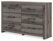 Graystorm Full Panel Storage Bed and Dresser in Brown Gray - PKG021377