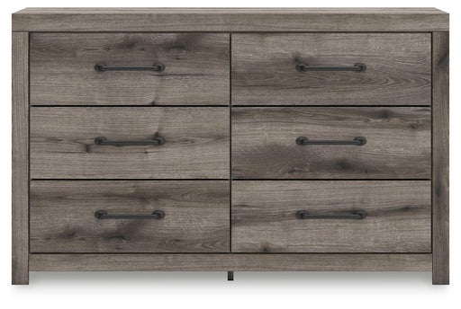 Graystorm Full Panel Storage Bed, Dresser and Nightstand in Brown Gray - PKG021378