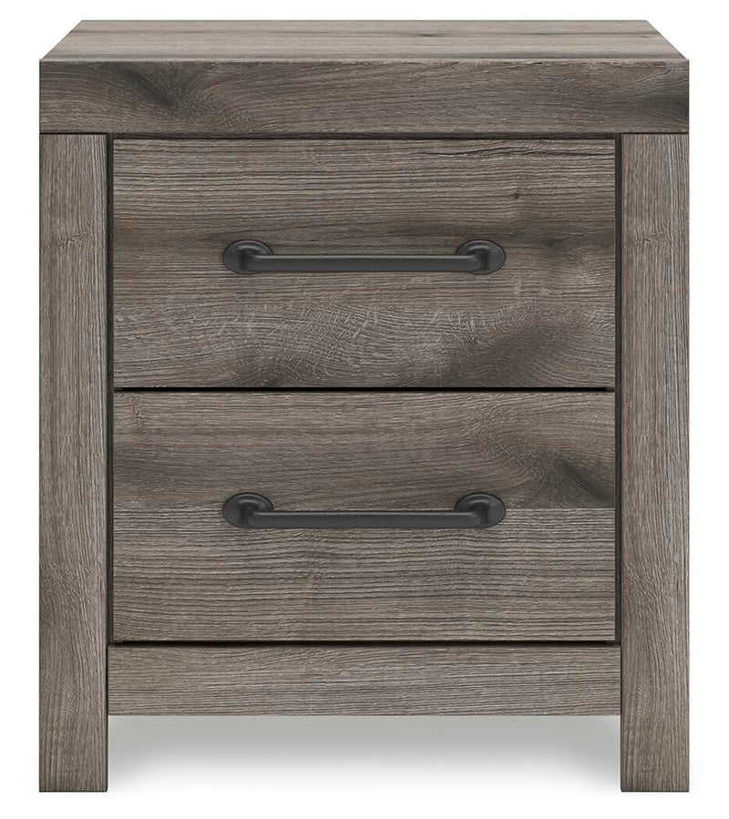 Graystorm Full Panel Storage Bed, Dresser and Nightstand in Brown Gray - PKG021378