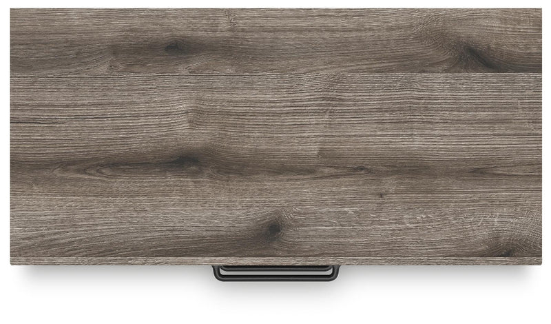 Graystorm Full Panel Storage Bed, Dresser, Mirror and Chest in Brown Gray - PKG021375