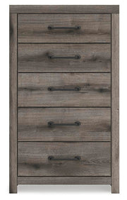 Graystorm Full Panel Storage Bed, Dresser, Mirror and Chest in Brown Gray - PKG021375
