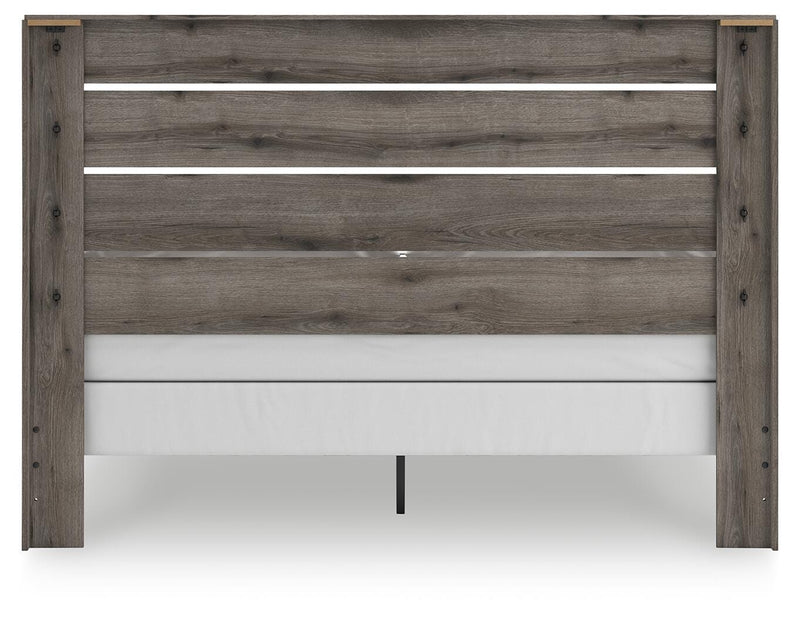 Graystorm King Panel Bed and Dresser in Brown Gray - PKG021361