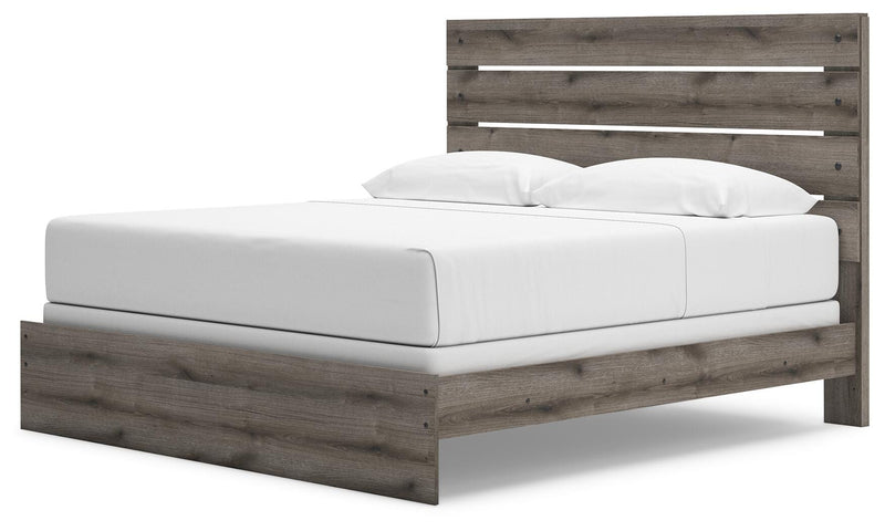 Graystorm King Panel Bed and Dresser in Brown Gray - PKG021361