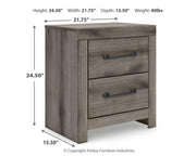 Graystorm King Panel Bed, Dresser and Mirror in Brown Gray - PKG021355