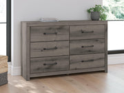 Graystorm Queen Panel Bed and Dresser in Brown Gray - PKG021353