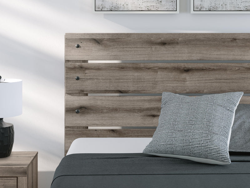 Graystorm Queen Panel Bed and Dresser in Brown Gray - PKG021353