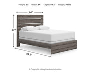 Graystorm Queen Panel Bed, Dresser, Mirror and 2 Nightstands in Brown Gray - PKG021348