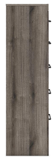 Graystorm Twin Panel Bed, Dresser, Mirror and Chest in Brown Gray - PKG021336