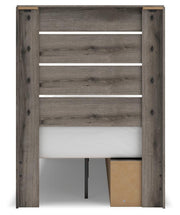 Graystorm Twin Panel Storage Bed and Dresser in Brown Gray - PKG021369