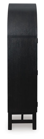 Greddinton Black/Brown Display Cabinet - PCD824-376