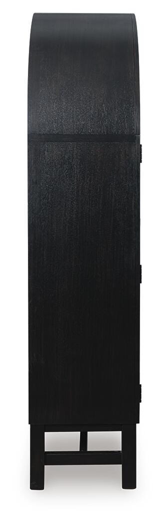 Greddinton Black/Brown Display Cabinet - PCD824-376