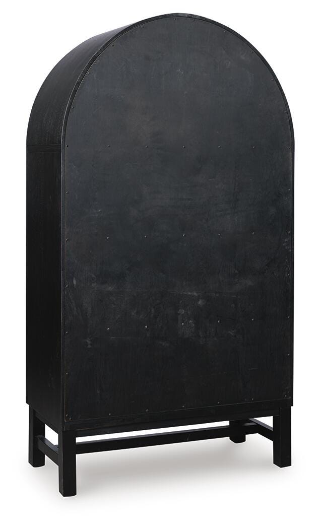 Greddinton Black/Brown Display Cabinet - PCD824-376
