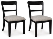 Greddinton Black Dining Chair, Set of 2 - PCD824-01
