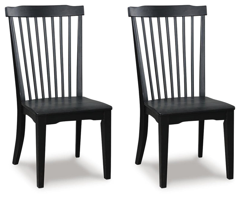 Greddinton Black Dining Chair, Set of 2 - PCD824-05