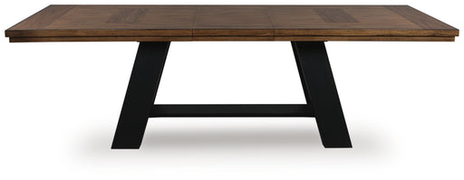 Greddinton Brown/Black Dining Extension Table - PCD824D11