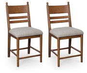 Greddinton Brown Counter Height Barstool, Set of 2 - PCD824-924