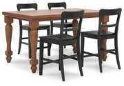 Greddinton Counter Height Dining Table and 4 Barstools - PCD824D8