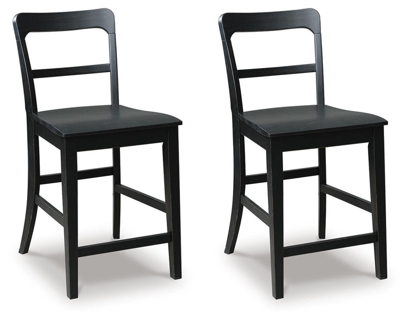 Greddinton Counter Height Dining Table and 6 Barstools - PCD824D12