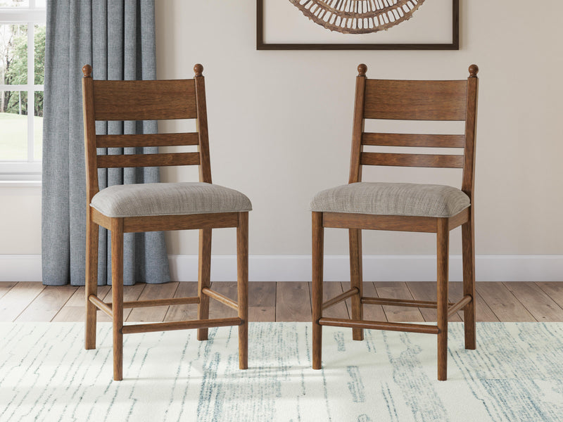 Greddinton Counter Height Dining Table and 6 Barstools - PCD824D18