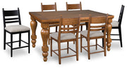 Greddinton Counter Height Dining Table and 6 Barstools - PCD824D18