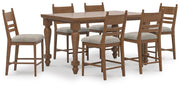 Greddinton Counter Height Dining Table and 6 Barstools - PCD824D20