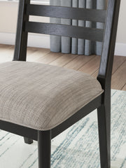 Greddinton Dining Table and 4 Chairs in Brown - PKG024640